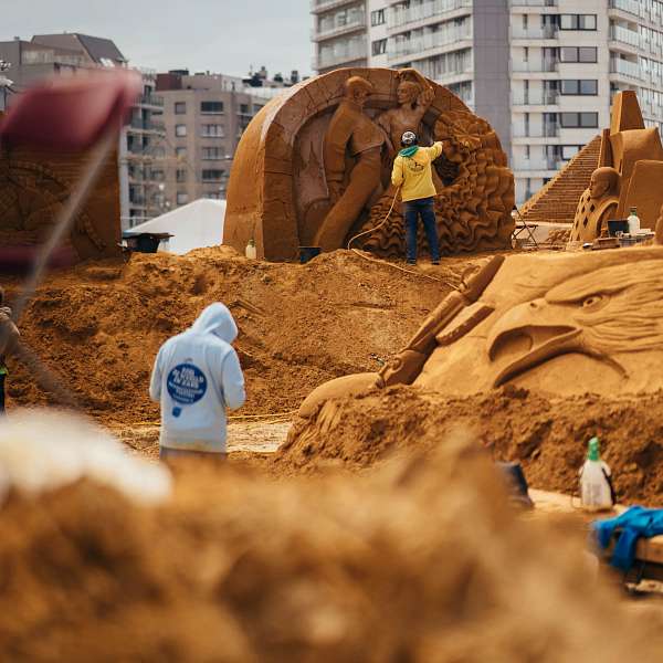 Le festival de sculptures de sable de Middelkerke